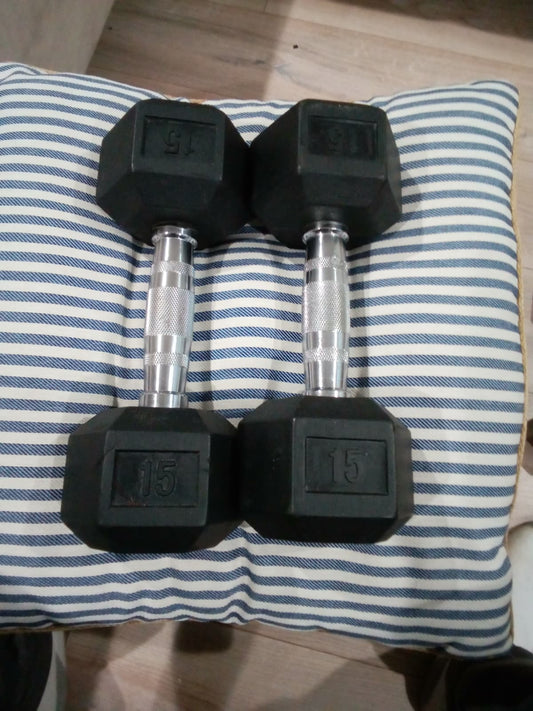 mancuernas de 15 lb