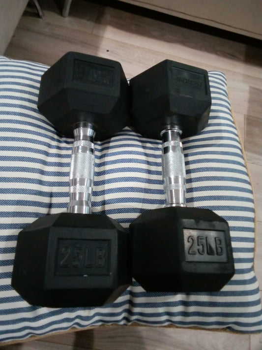 mancuernas de 25 lb