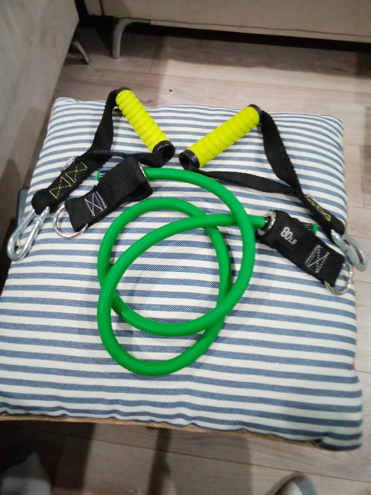 bandas elasticas para ejercicio  de 80 lb